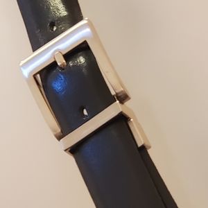 Classic Genuine Leather Belt Silver Buckle